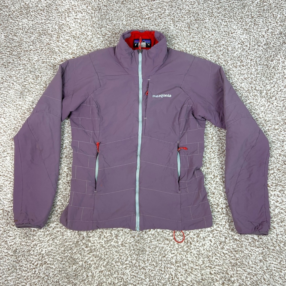 Patagonia Jacket Womens Small Purple Full Zip Insulated Outdoor Hiking Nano Air